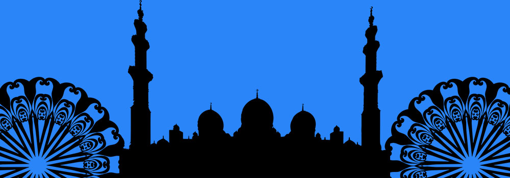 silhouette of mosque
