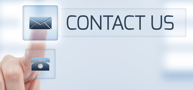 close up finger pushing contact icon on screen