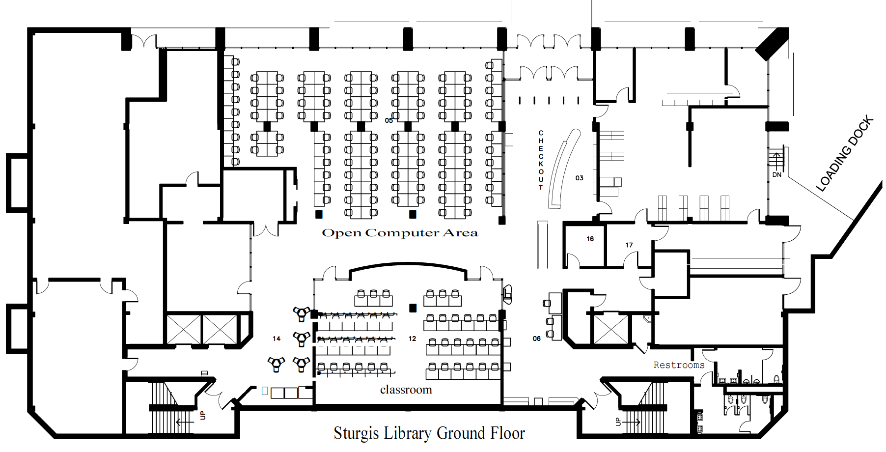 Sturgis ground floor map