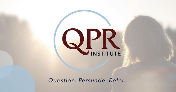 QPR institute logo "question,persuade,refer" tagline