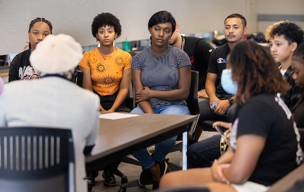 philosophy students in a classroom