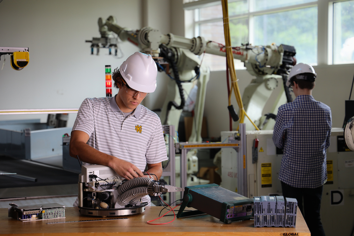 Mechatronics labratory and students