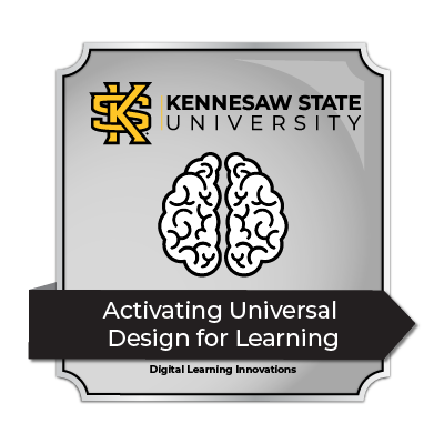 activating universal design for learning icon.