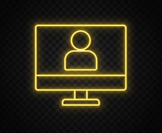 user on the computer icon.