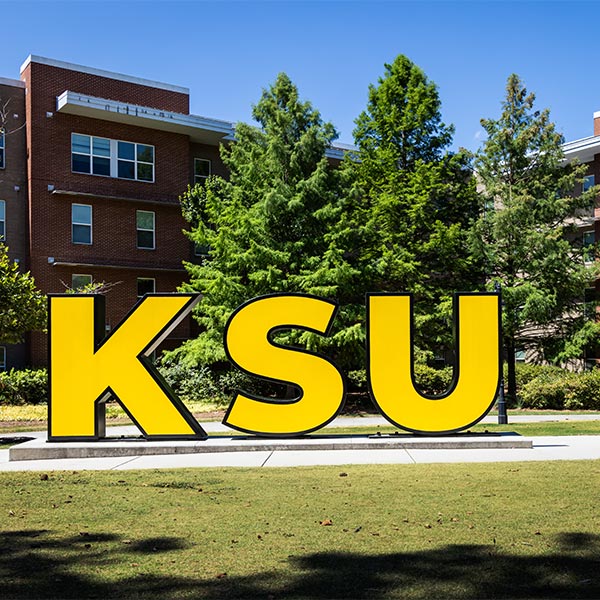 ksu sign on campus.