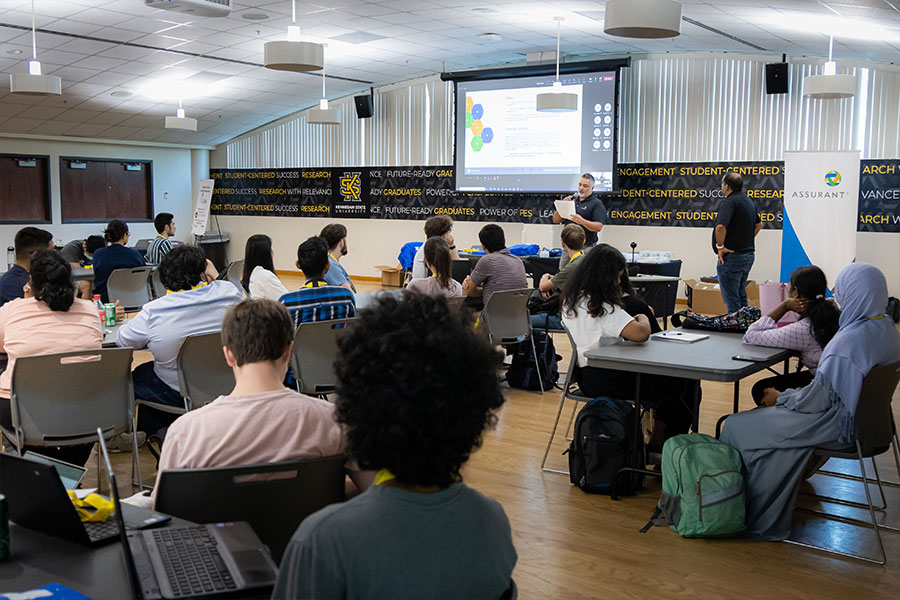 ksu students at a collaborative workshop.