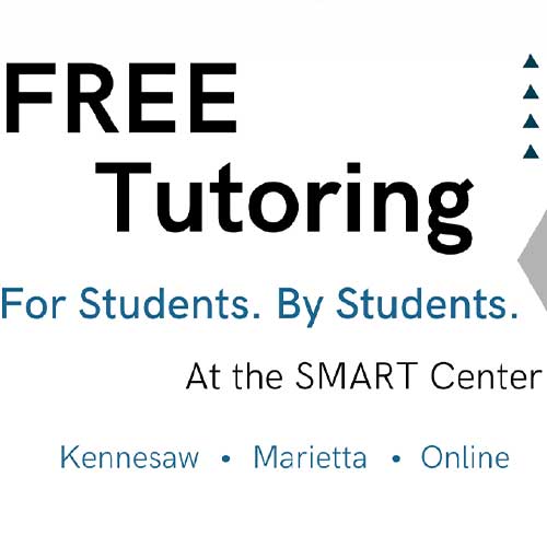 free tutoring. for students. by students. at the smart center, kennesaw, marietta, online.