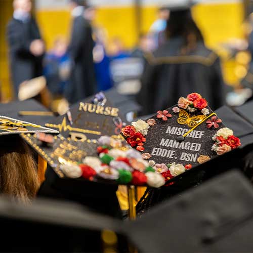 student graduation caps