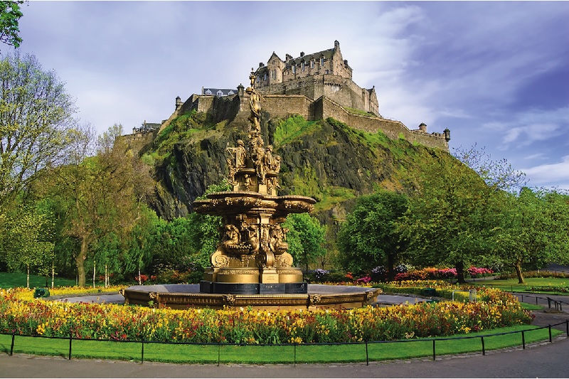 Edinburgh Castle in Scotland