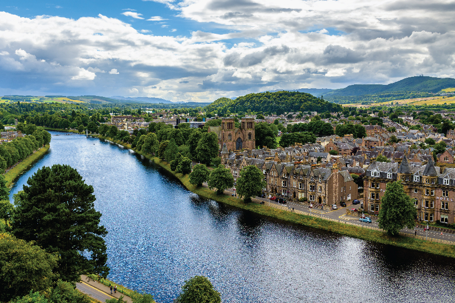 Inverness and the Noss River