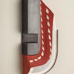 Furrow Steel and book pages 10'' x 4.5'' x 2'' 2014
