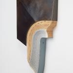 Gyron Steel, book pages, and paint 19'' x 10'' x 3'' 2015
