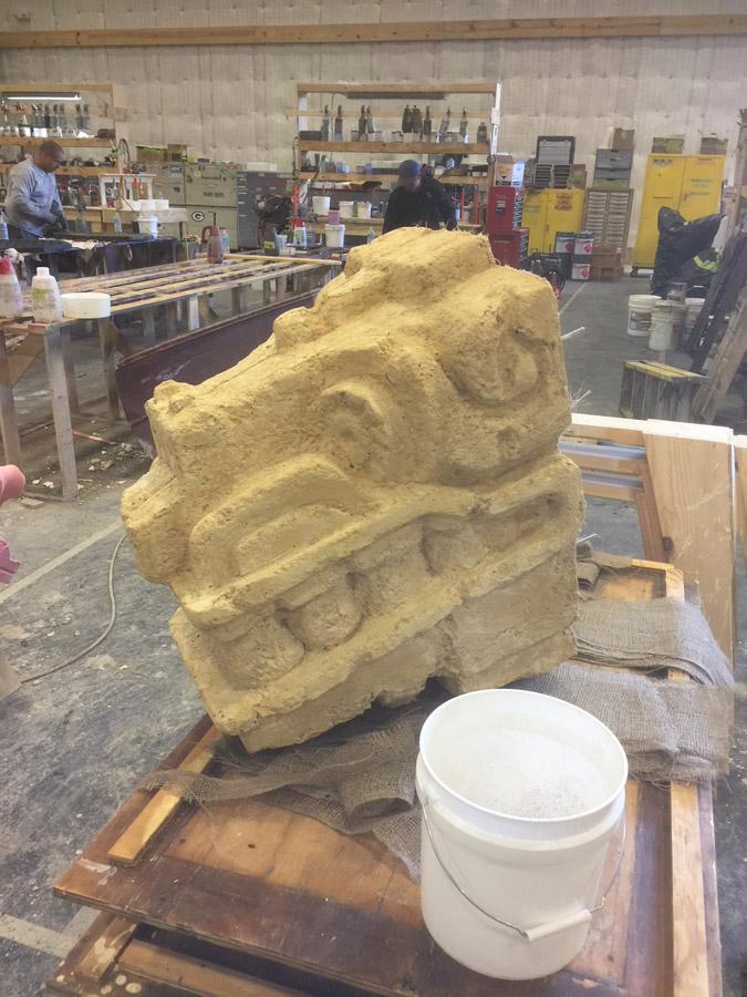 Film set sculpture project by Chris Reynolds