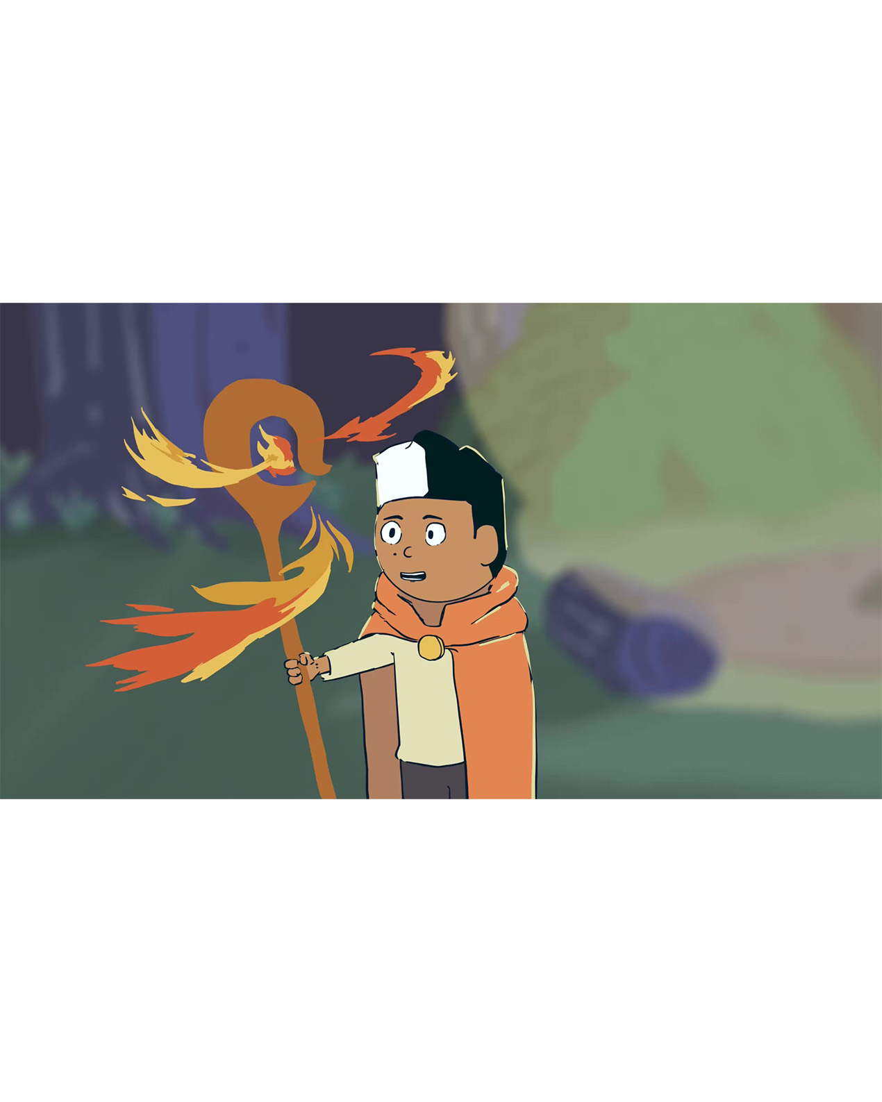  / Still of a wizard from a sneak and run animation project, program used: ToonBoom Harmony