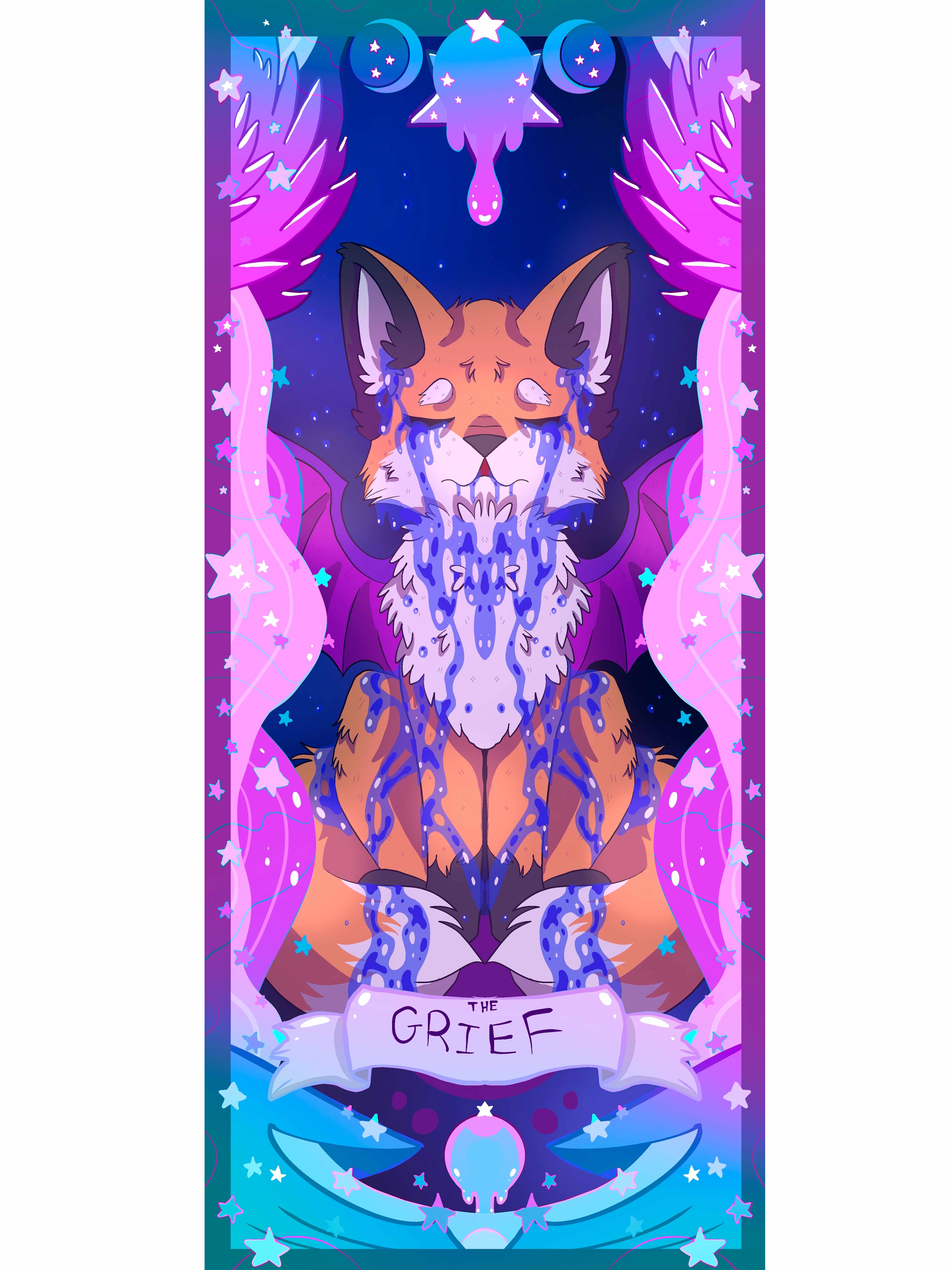  / A Procreate drawing of a Tarot Card from a set I am creating.