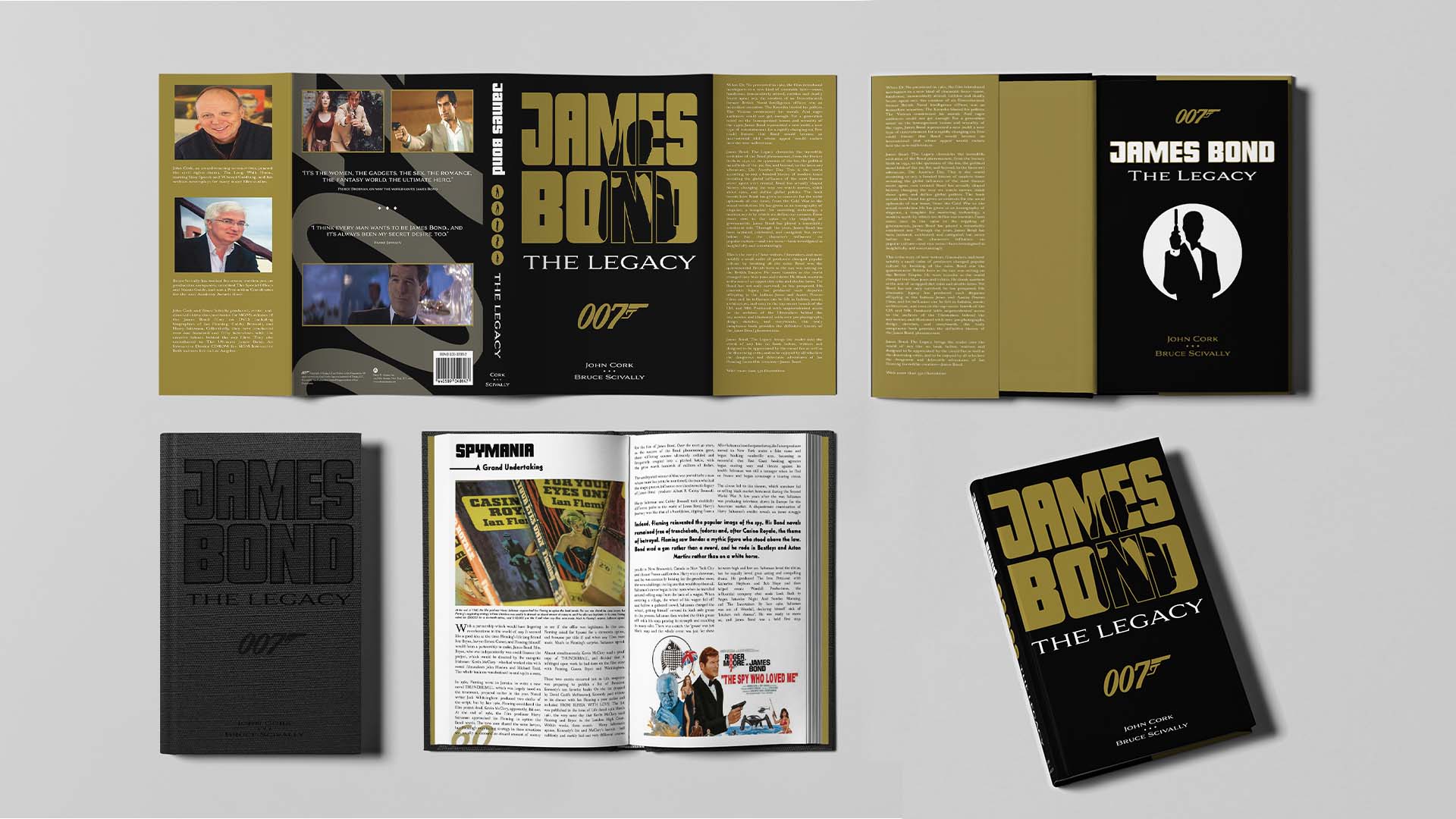  / “’James Bond: The Legacy’ Book Redesign,” Coffeetable Book Redesign, 10.5”x14” print, 2021. This redesign and page spread refreshes the original book design while still catering to the book’s target demographic."