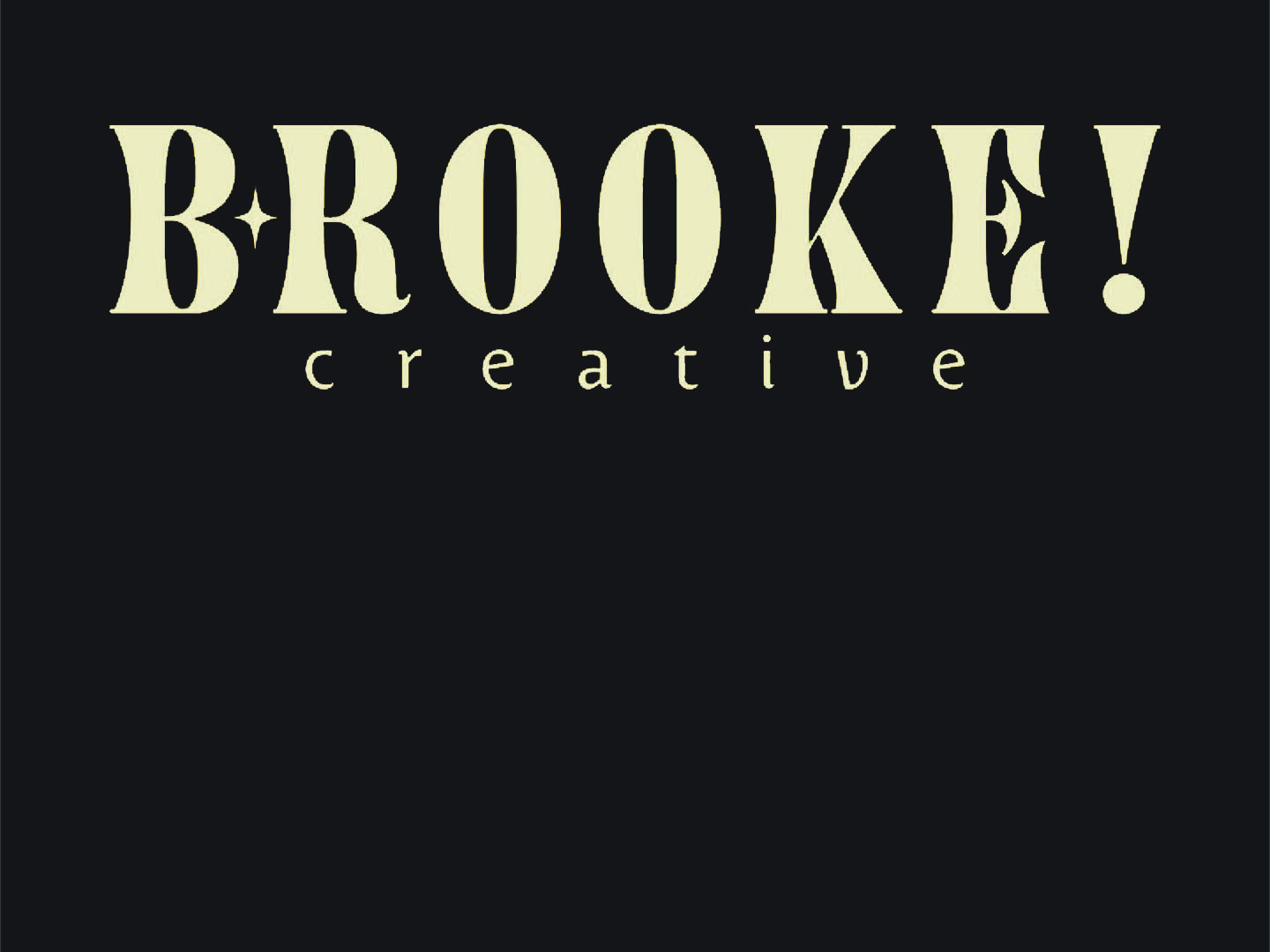  / "Brooke Creative" Personal Brand Logo, digital, 2021. 