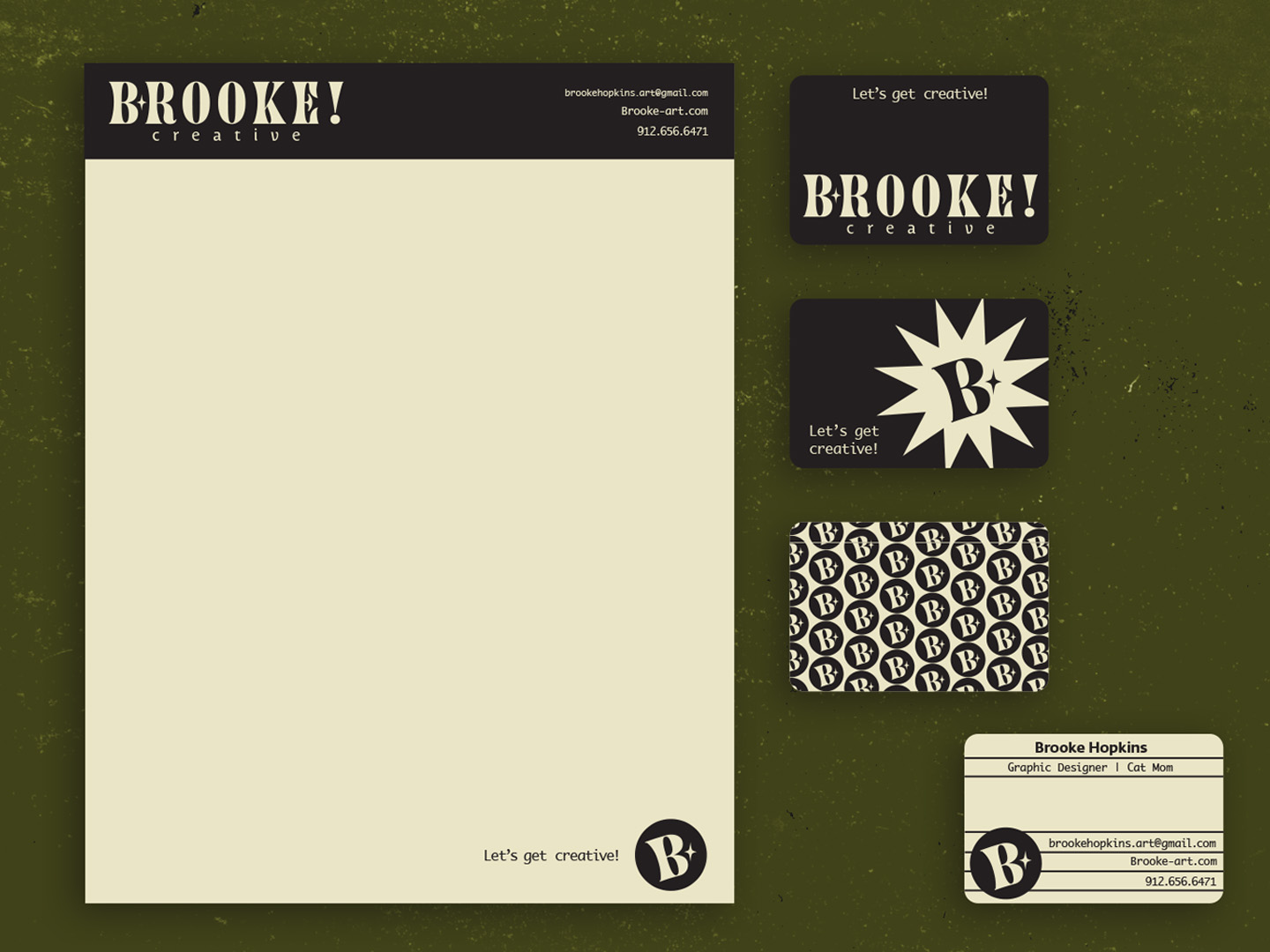  / "Brooke Creative" Personal Brand Logo, digital, 2021. 