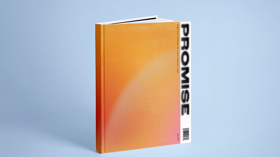  / “Promise cover,” Look- book Cover. 9x11 inches print cover, 2022. A new design for the Summer 2022 issue of the Promise lookbook. 