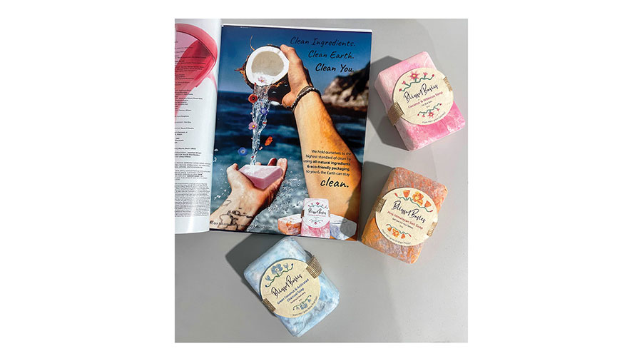  / “Soap Packaging Redesign,” 2 in. x 3.5 in. soap, 2022. This redesign attracts an eco-conscious audience to the soap brand. 