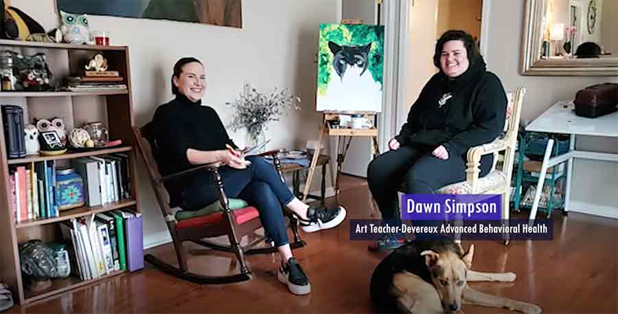 Interview with Dawn Simpson / Still of Interview with Dawn Simpson: Devereux Behavioral Health Art Teacher 