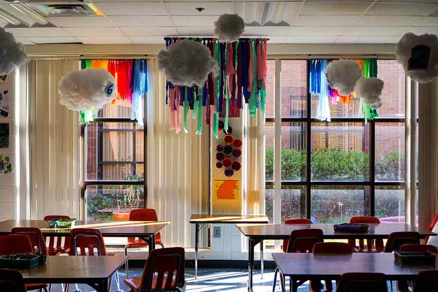 Clouds & Repurposed Fabric / Clouds & Repurposed Fabric, Stockbridge, GA. 2021. Photography by Kenneth Davis