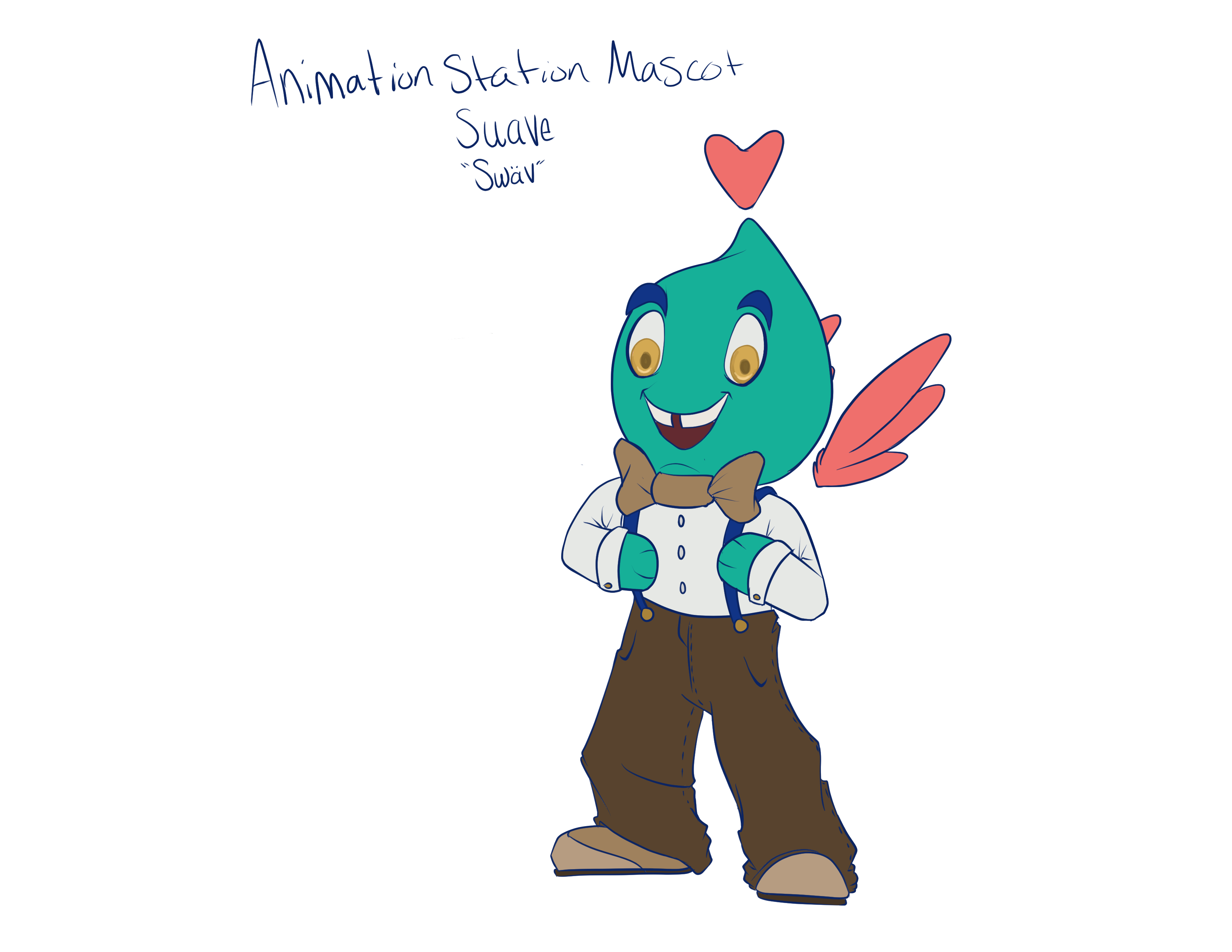 Mascot Swav  / The clean and colored version of the Mascot Swav for Animation Station. This was created with Clip Studio Paint