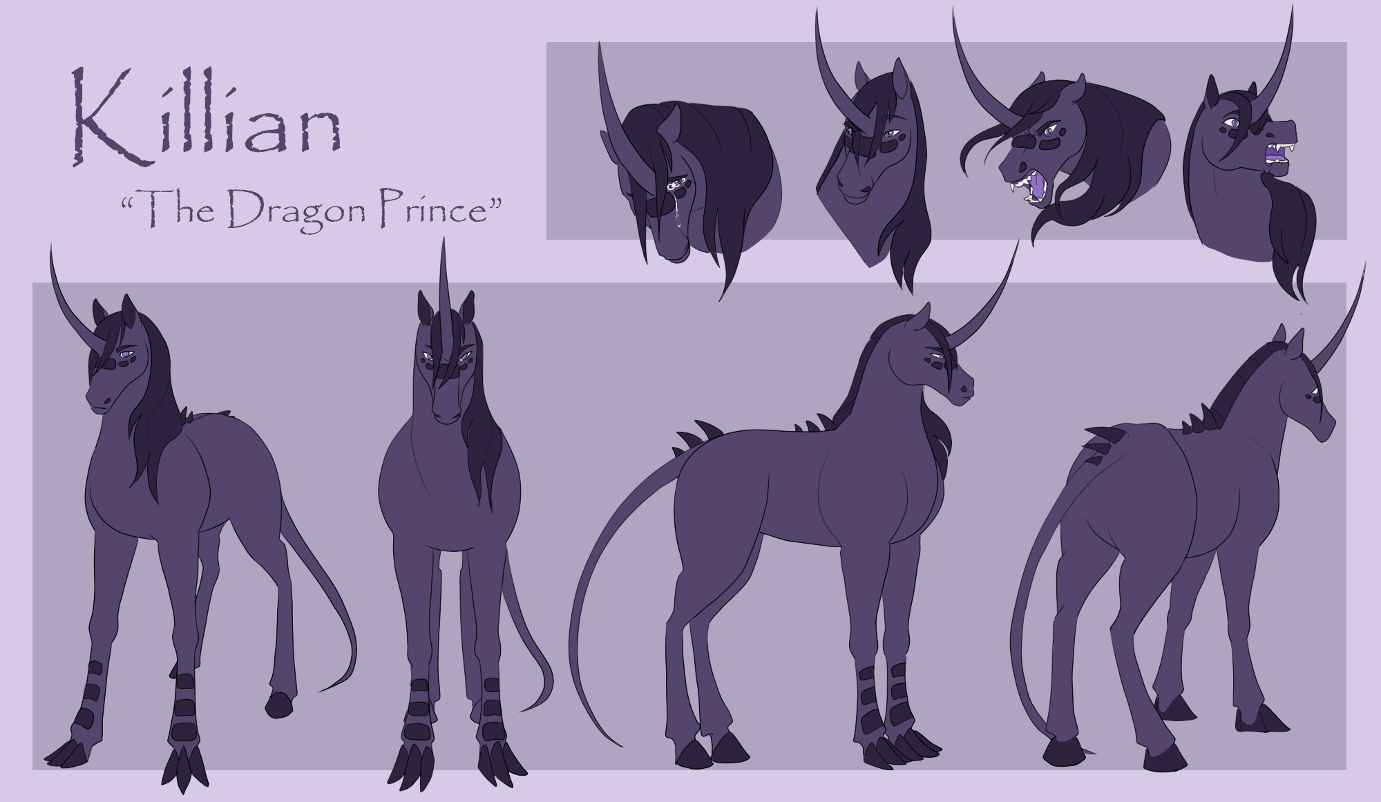  / Character design reference of Killian completed in Paint Tool Sai. Created 2022.