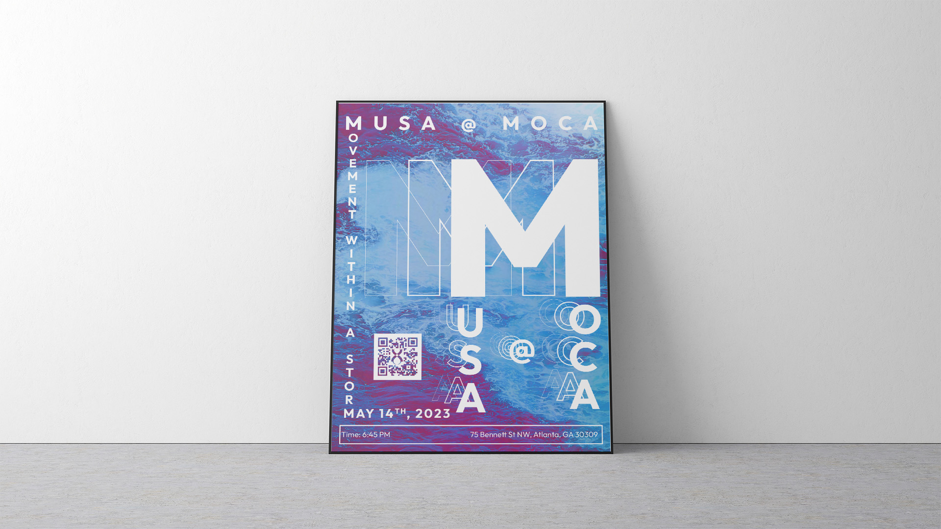Musa Figueroa / Musa X MOCA Poster, 11x17, Printed Poster, 2023

This poster is the potential exhibit of me artist Musa Figueroa, being given the chance to show off my work at the Museum of Contemporary Art here in Atlanta, GA.