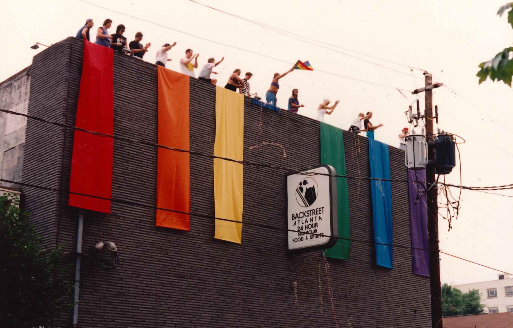 Backstreet Disco / Photograph of Backstreet Disco during Atlanta Pride. Photo courtesy of the Atlanta History Center.