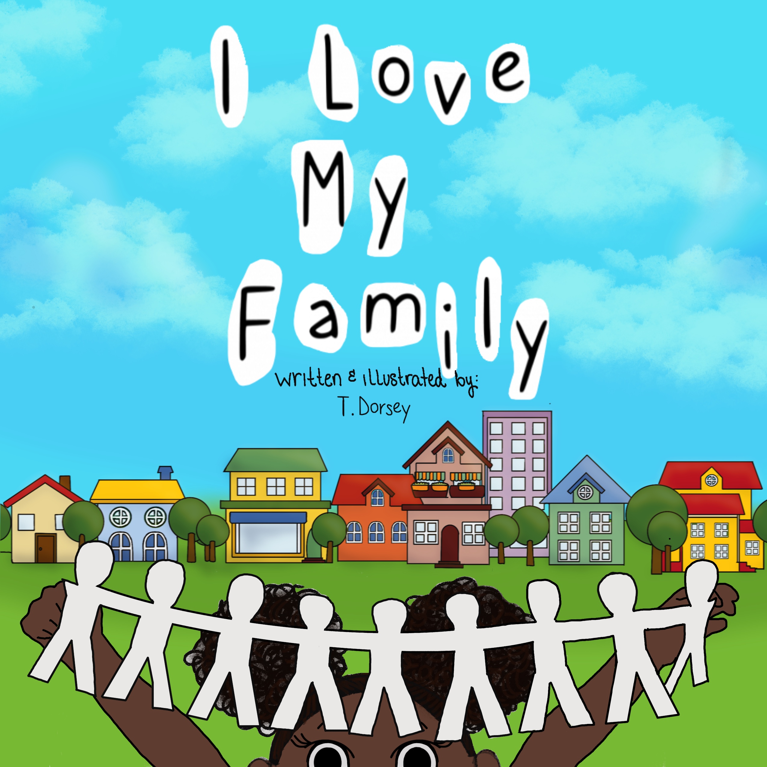 I Love My Family / Still of book cover for “I Love My Family,” a book highlighting various family structures using Procreate. 