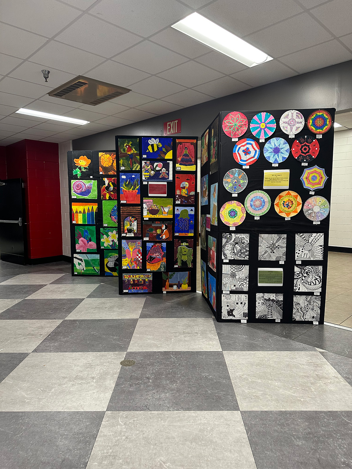 LCHS Art Show / Image of LCHS Art Show built artwork displays