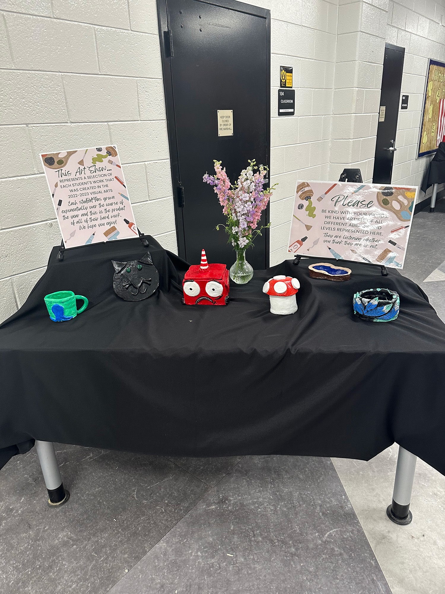 LCHS Art Show / Image of LCHS Art Show greeting table.