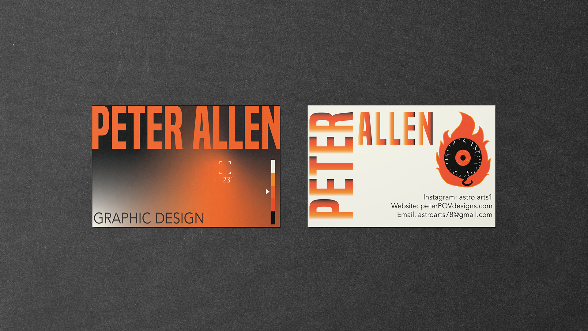 Business Card / Business Card, business card design, 2 x 3.5 inches print, 2023. This business card design was created for my own personal brand. Overall, I wanted it to reflect my brand personality while promoting my business.