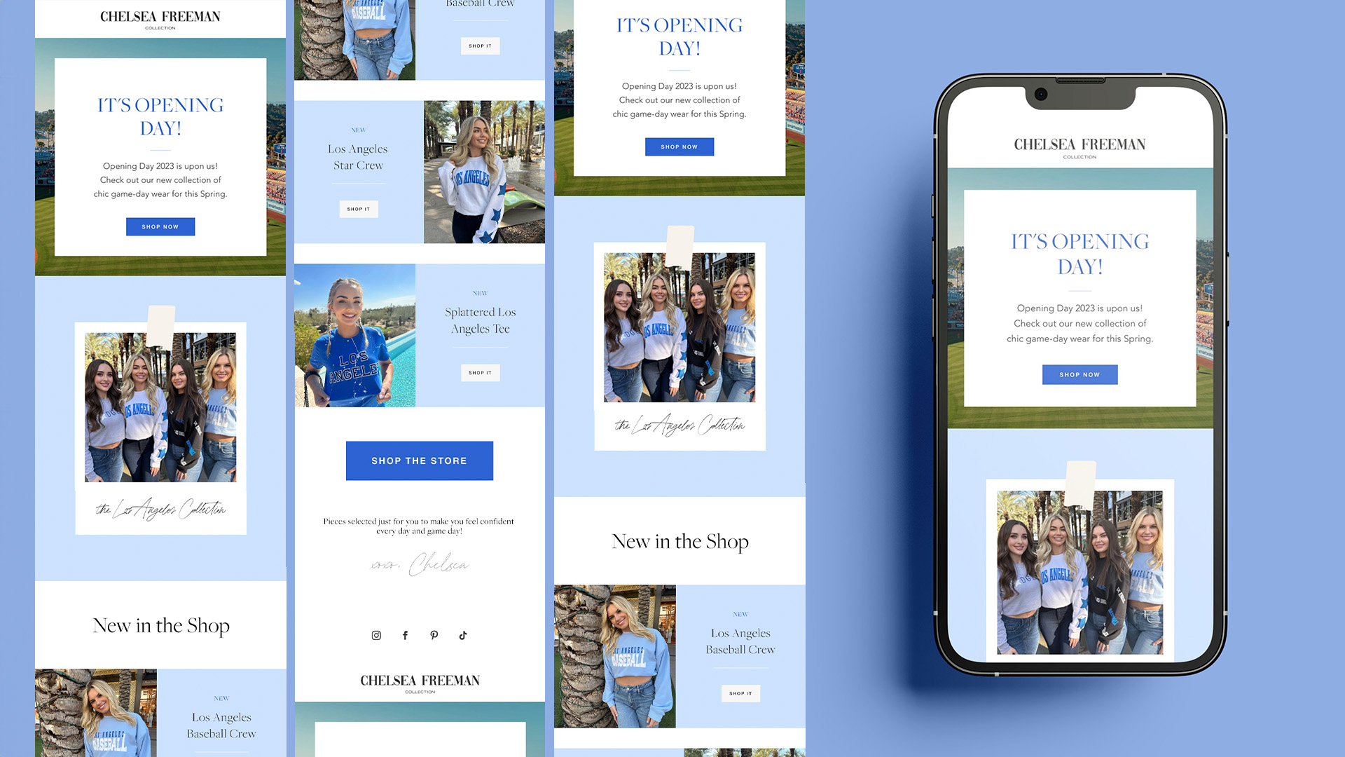 Chelsea Freeman Collection / "Chelsea Freeman Collection," Digital Email Newsletter, 2023. This Email Newsletter is for Chelsea Freeman Collection and is meant to showcase a special promotion or show off a certain product.