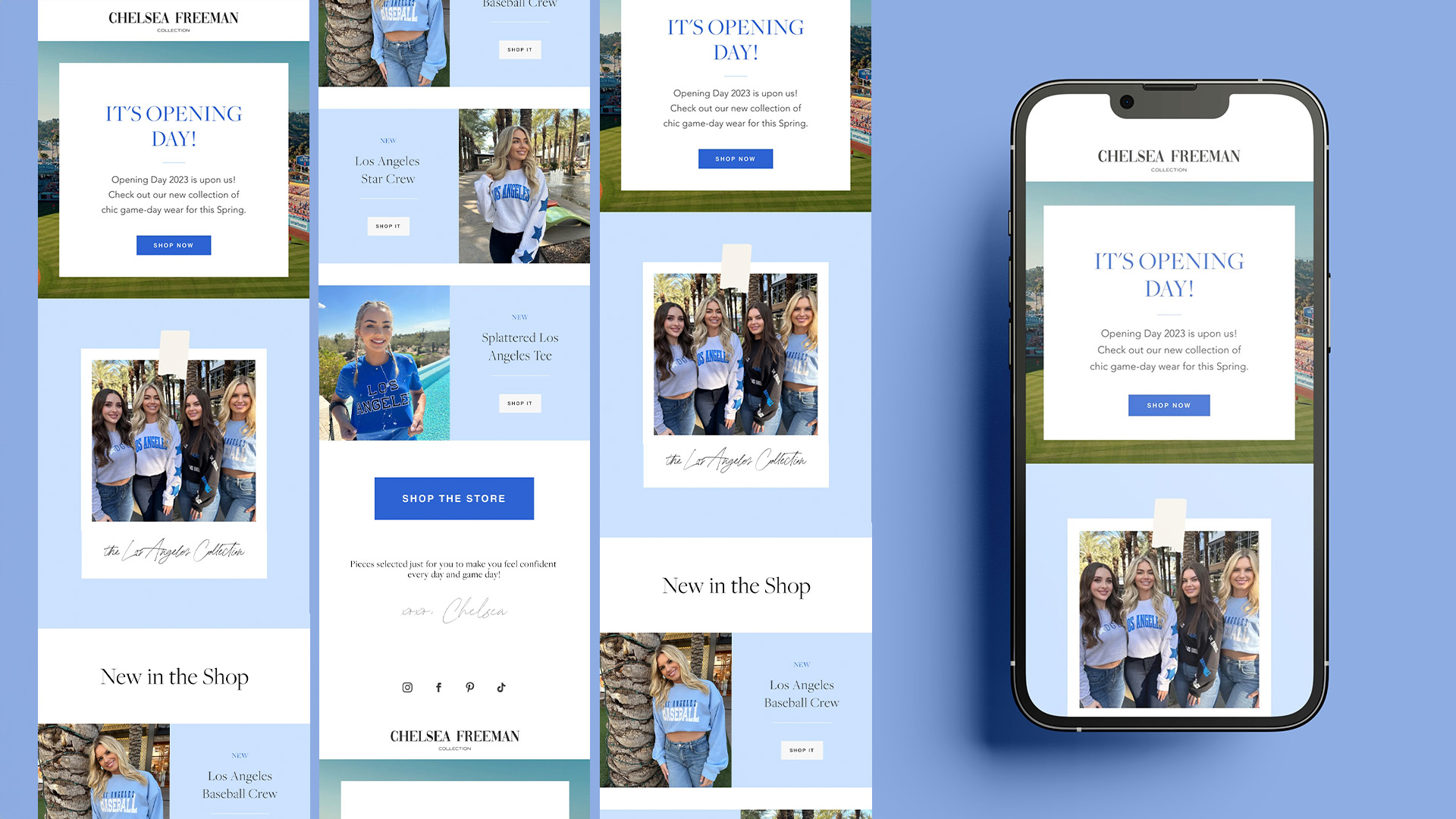 Chelsea Freeman Collection / "Chelsea Freeman Collection," Digital Email Newsletter, 2023. This Email Newsletter is for Chelsea Freeman Collection and is meant to showcase a special promotion or show off a certain product.