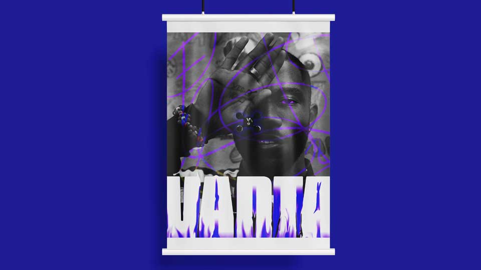 Vanta Pendant / 	
"Vanta Pendant,” brand poster advertising, 2023. Frank Oceans jewelry brand “Homer”, rebranded design as Vanta.