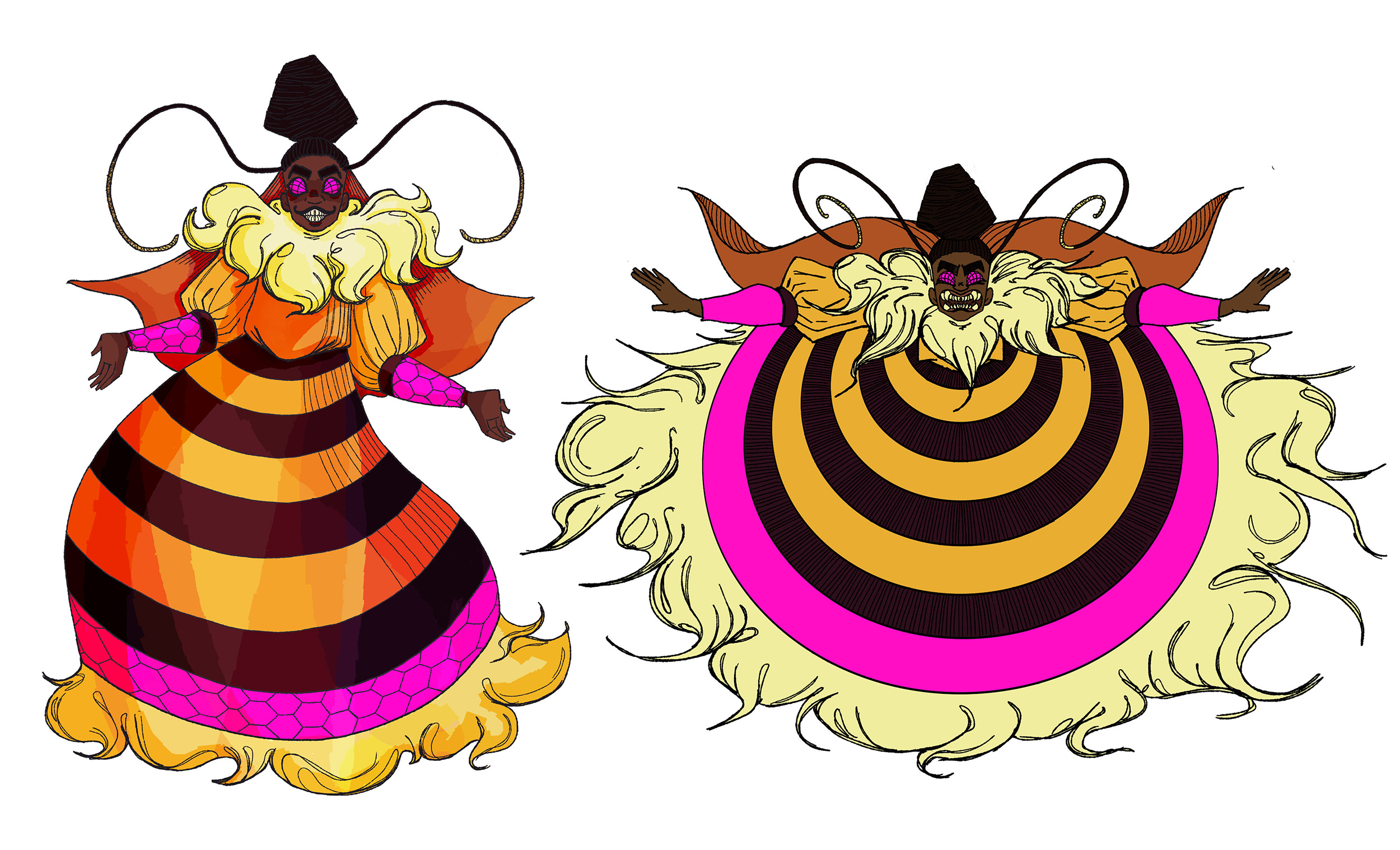 "Queen Bee" / "Queen Bee" Concept of a video game boss, created using Adobe Photoshop