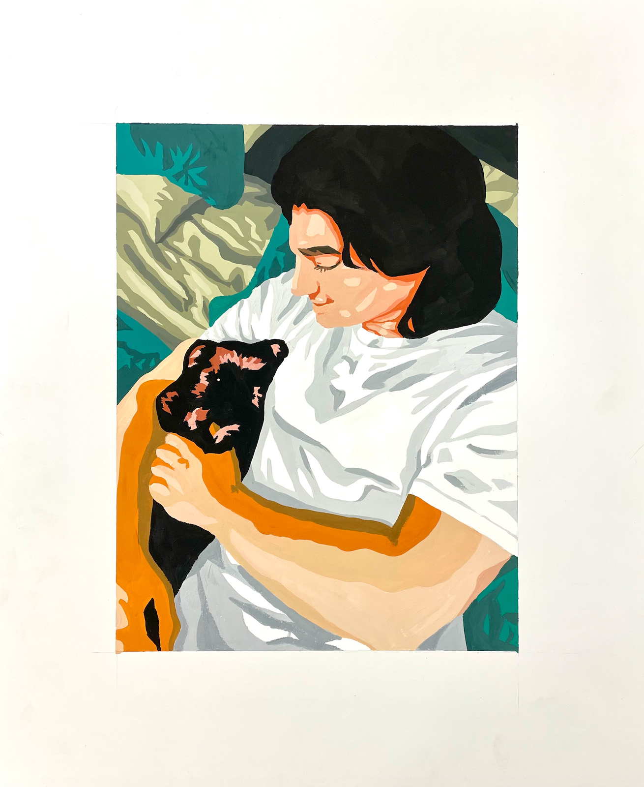 Emma Long / Emma Long - Take Two #1 - 17x14 Gouache on Bristol Board 2023