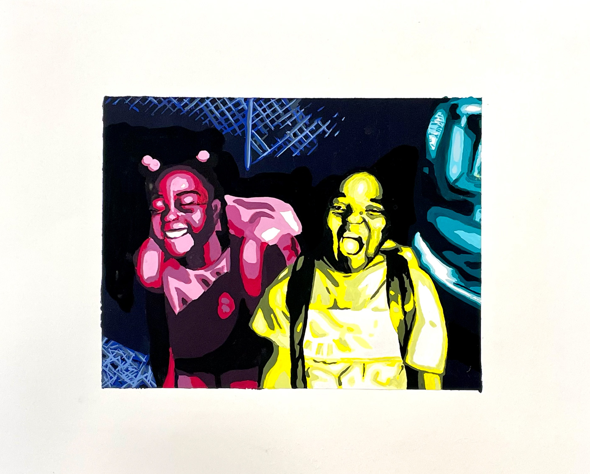 Keyvia Mack / Keyvia Mack - Tetrad Painting - 17x14 Gouache on Bristol Board 2023