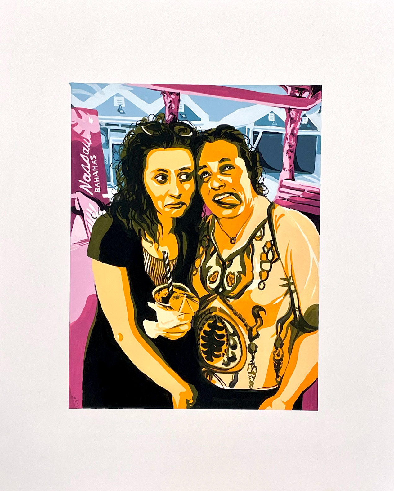 Brooke Wendorf / Brooke Wendorf - Split-Complimentary Painting - 17x14 Gouache on Bristol Board 2023