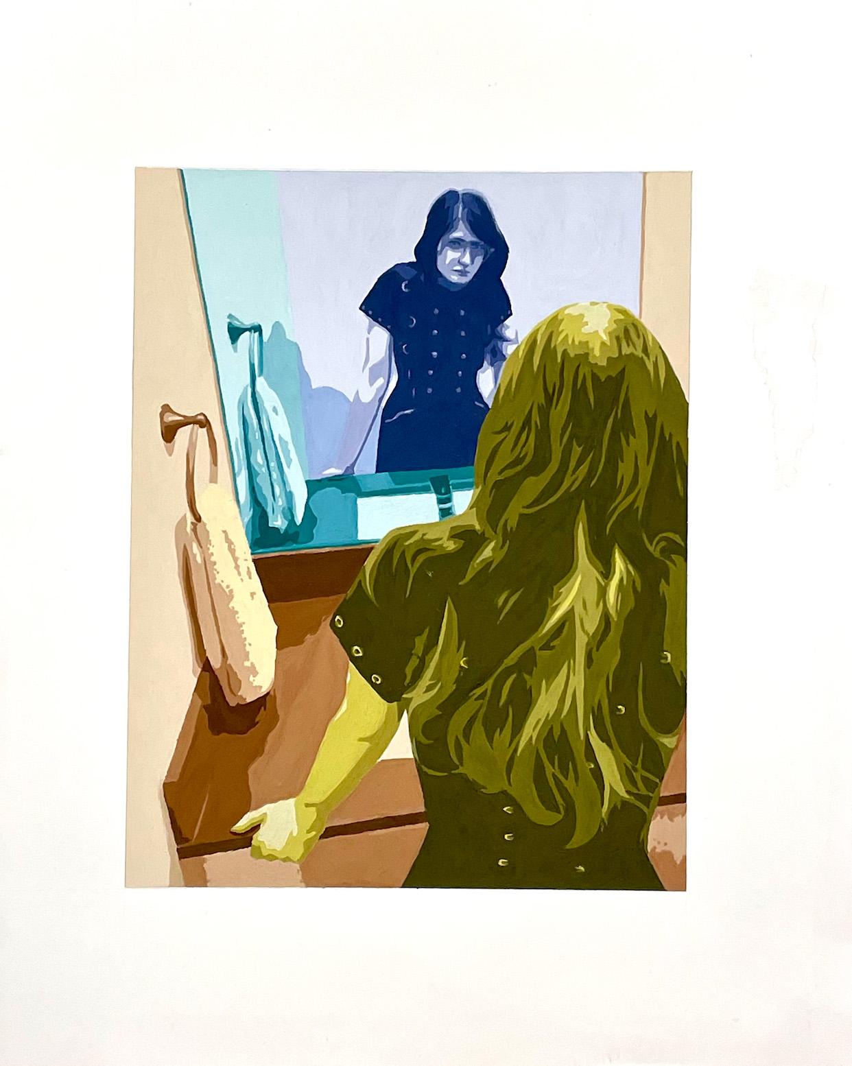 Megan Wortz / Megan Wortz - Tetrad Painting - 17x14 Gouache on Bristol Board 2023