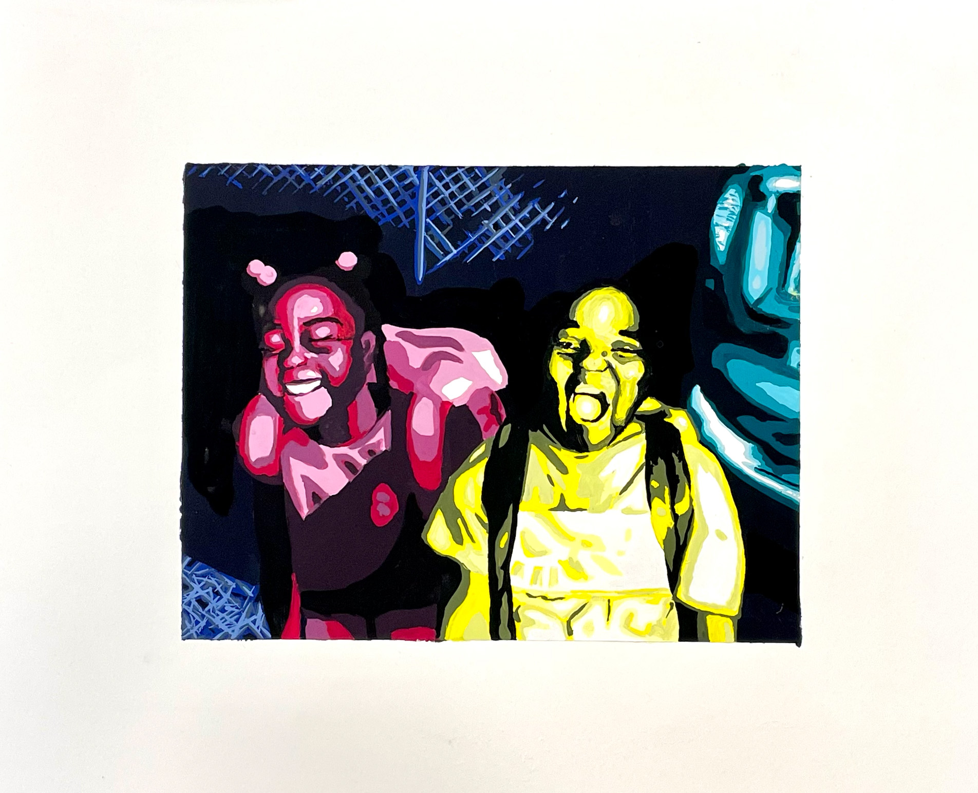 Keyvia Mack / Keyvia Mack - Tetrad Painting - 17x14 Gouache on Bristol Board 2023