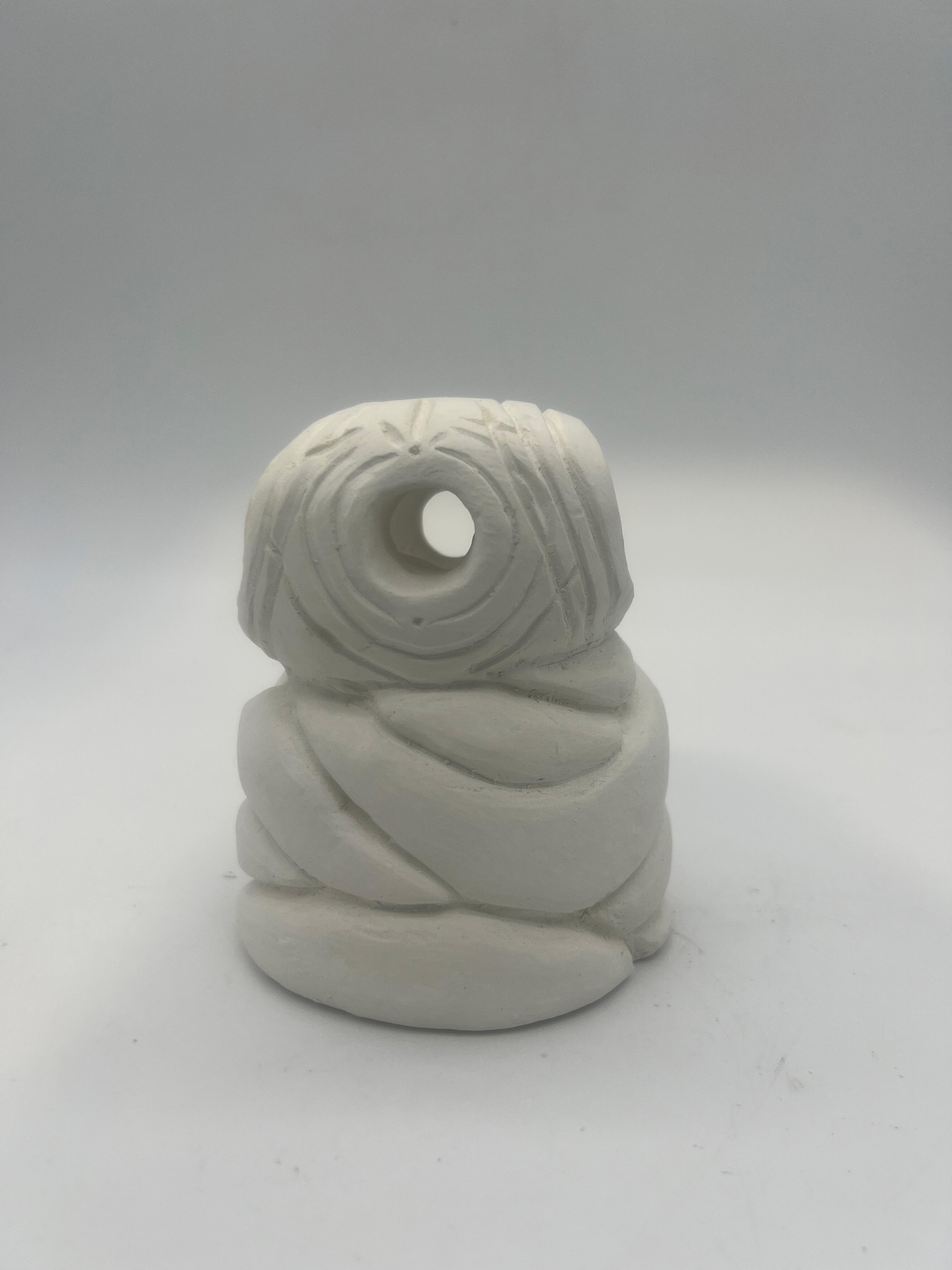 Crystal Richard / Crystal Richard - Plaster Carving - 6"x3.5"x3.5" completed 2023