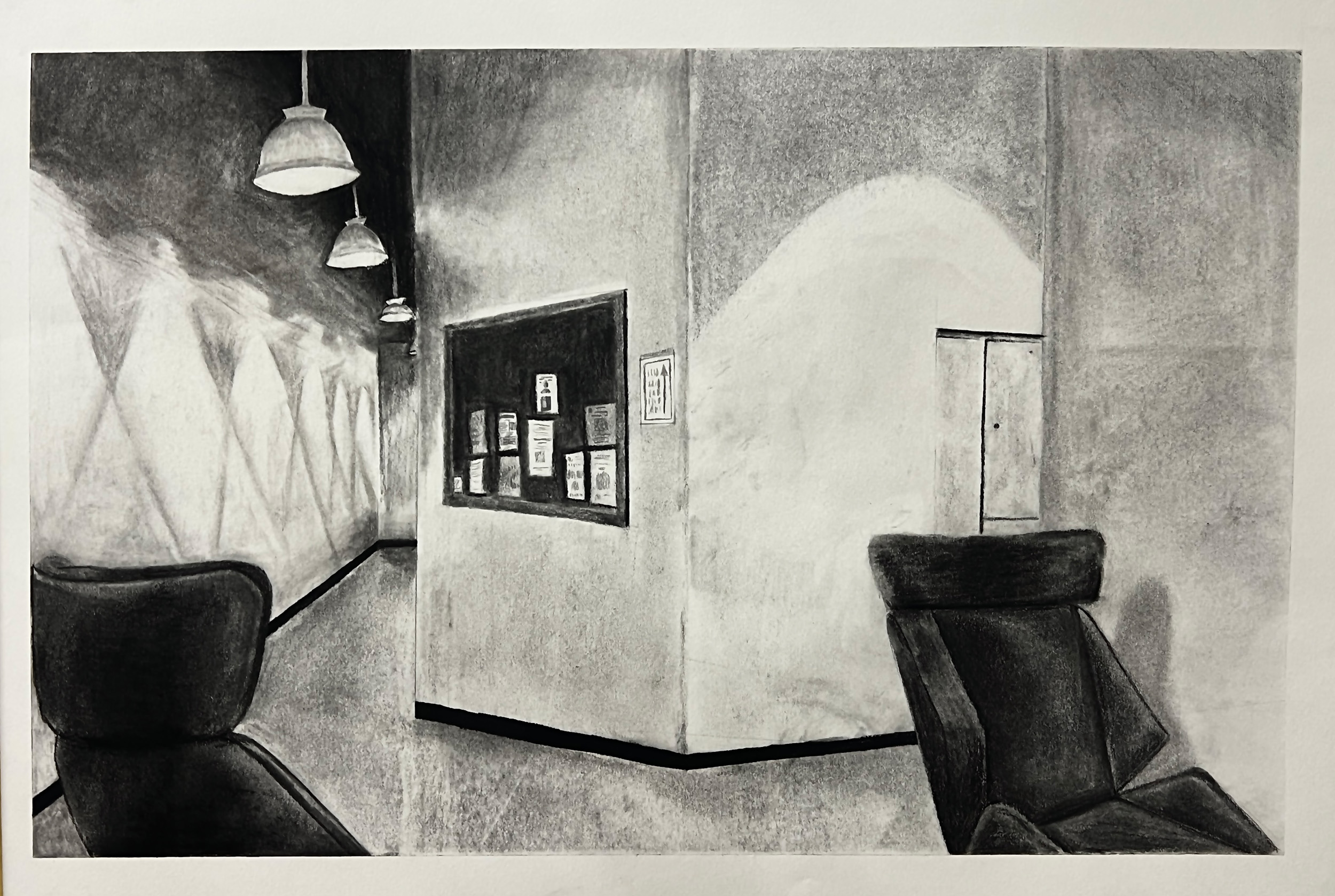 Blair McCarty / Blair McCarty, Perspective, 18x24", pencil and charcoal on paper
