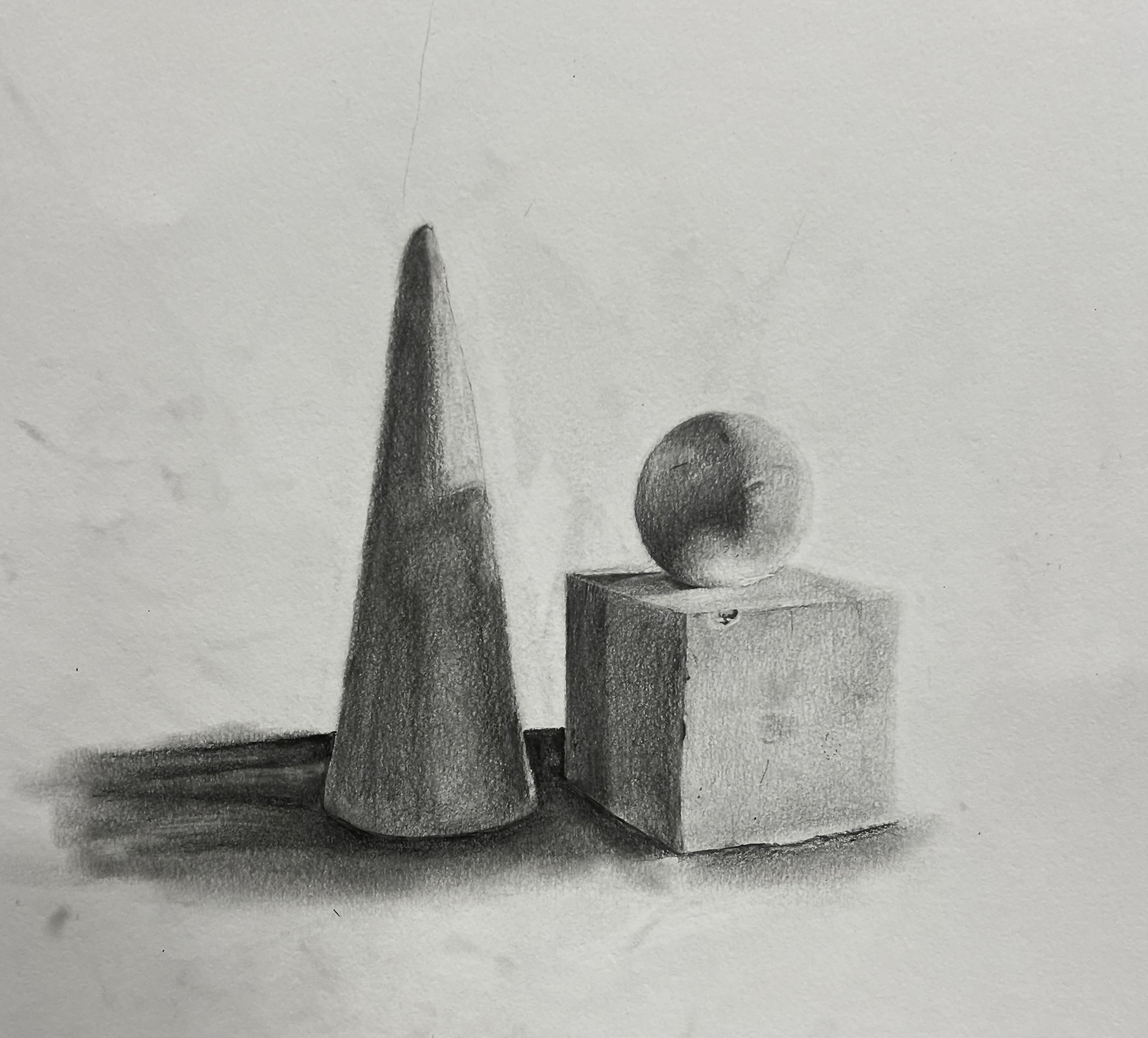 Sierra Neudorfer / Sierra Neudorfer, Form and Space, 18x24", pencil on paper