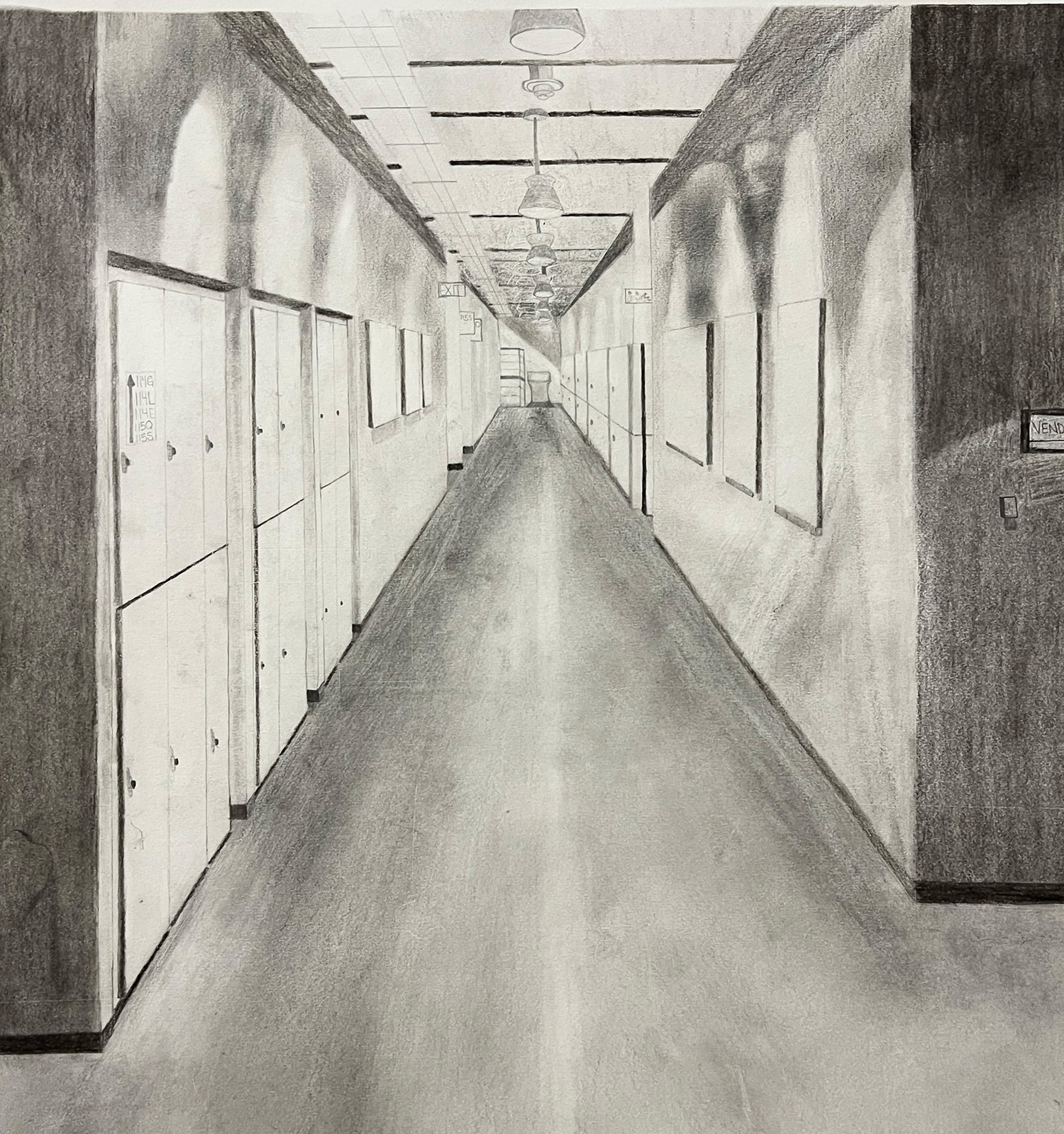 Selina Smith / Selina Smith, Perspective, pencil and charcoal on paper