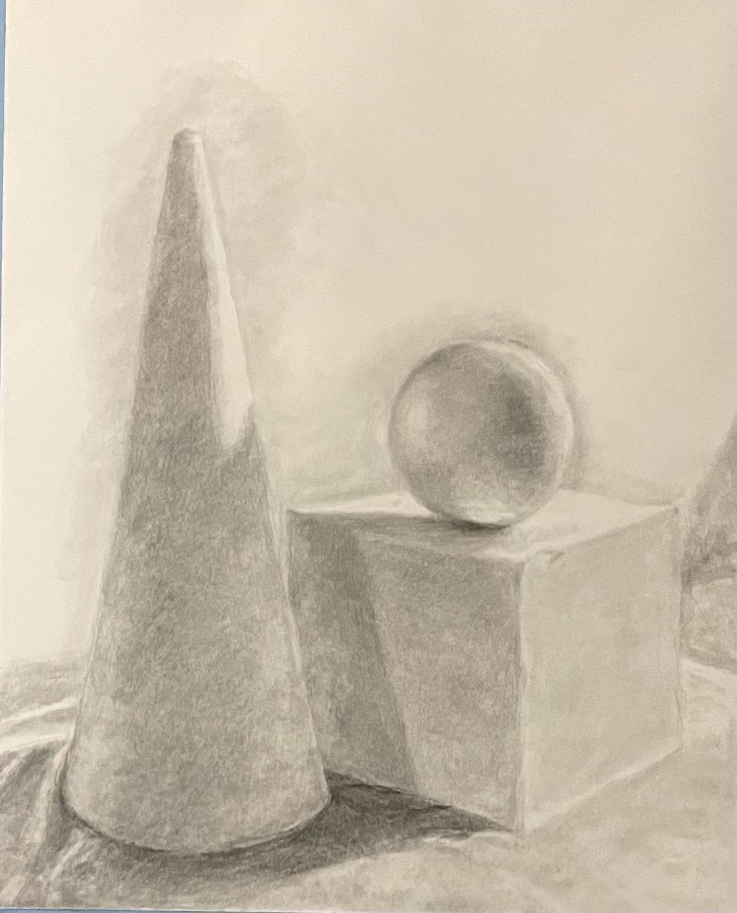 Connor Vitak / Connor Vitak, Form and Space, 24x18", pencil on paper
