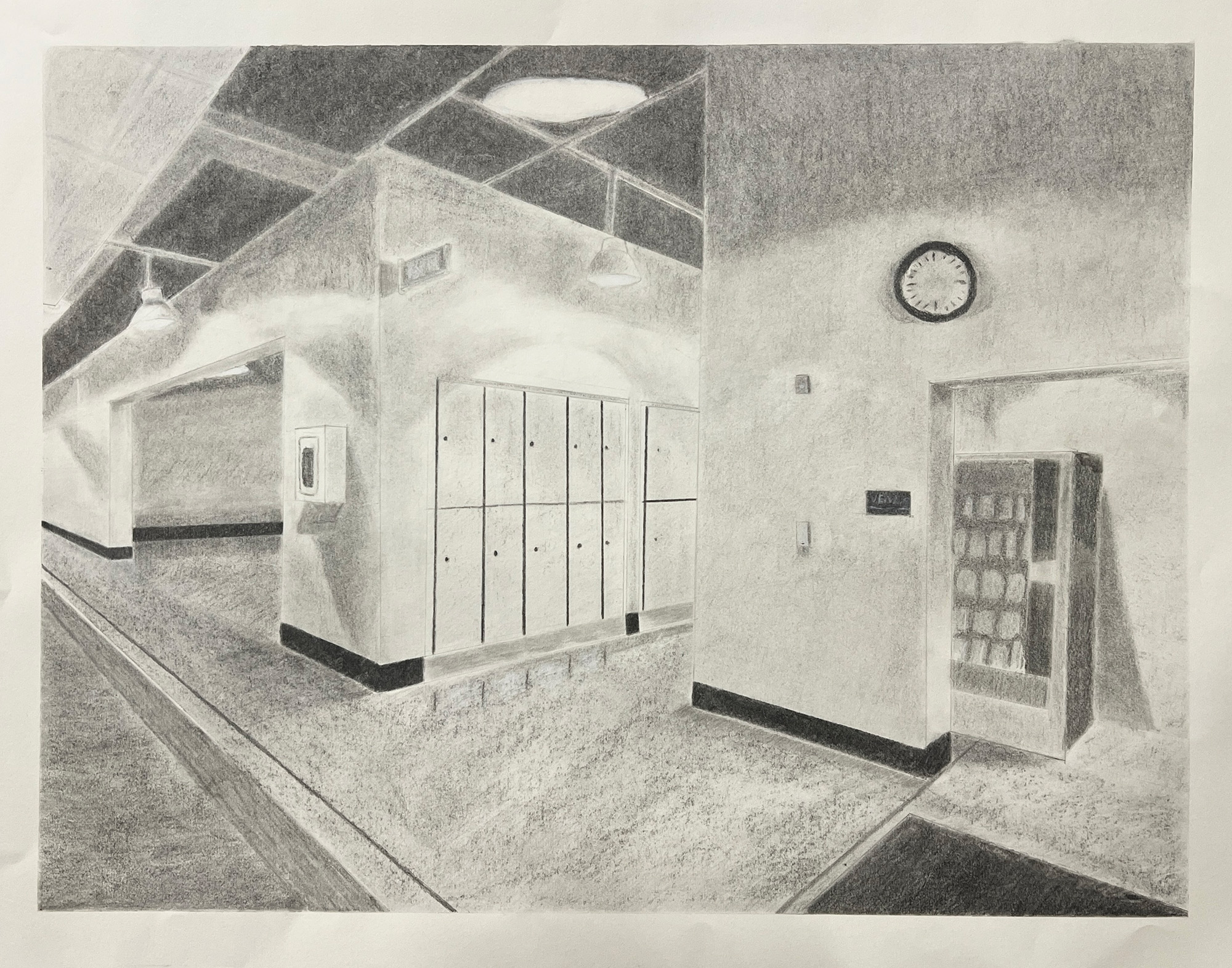 Brandon Tyson  / Brandon Tyson, Perspective, 18x24", pencil on paper