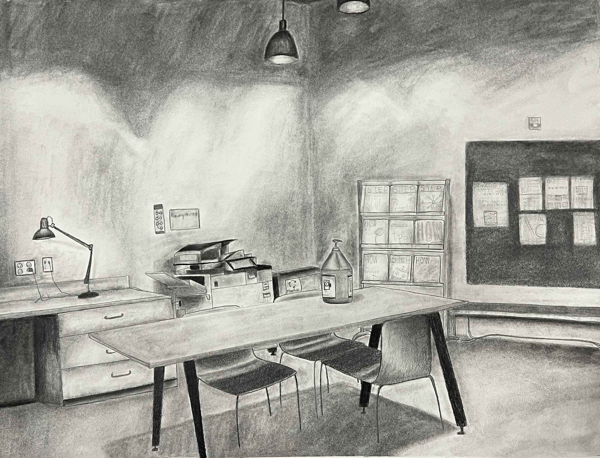 Cecilia Beeler / Cecilia Beeler, Perspective, 18x24", pencil on paper